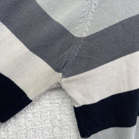 Y2K Hurley Mens Pullover Sweatshirt Long Sleeve Striped Men Sz M Surf Read - Picture 9 of 16